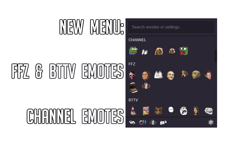 FFZ and BTTV Emotes